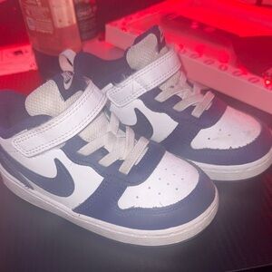Nike Kids' Navy and White Sneakers